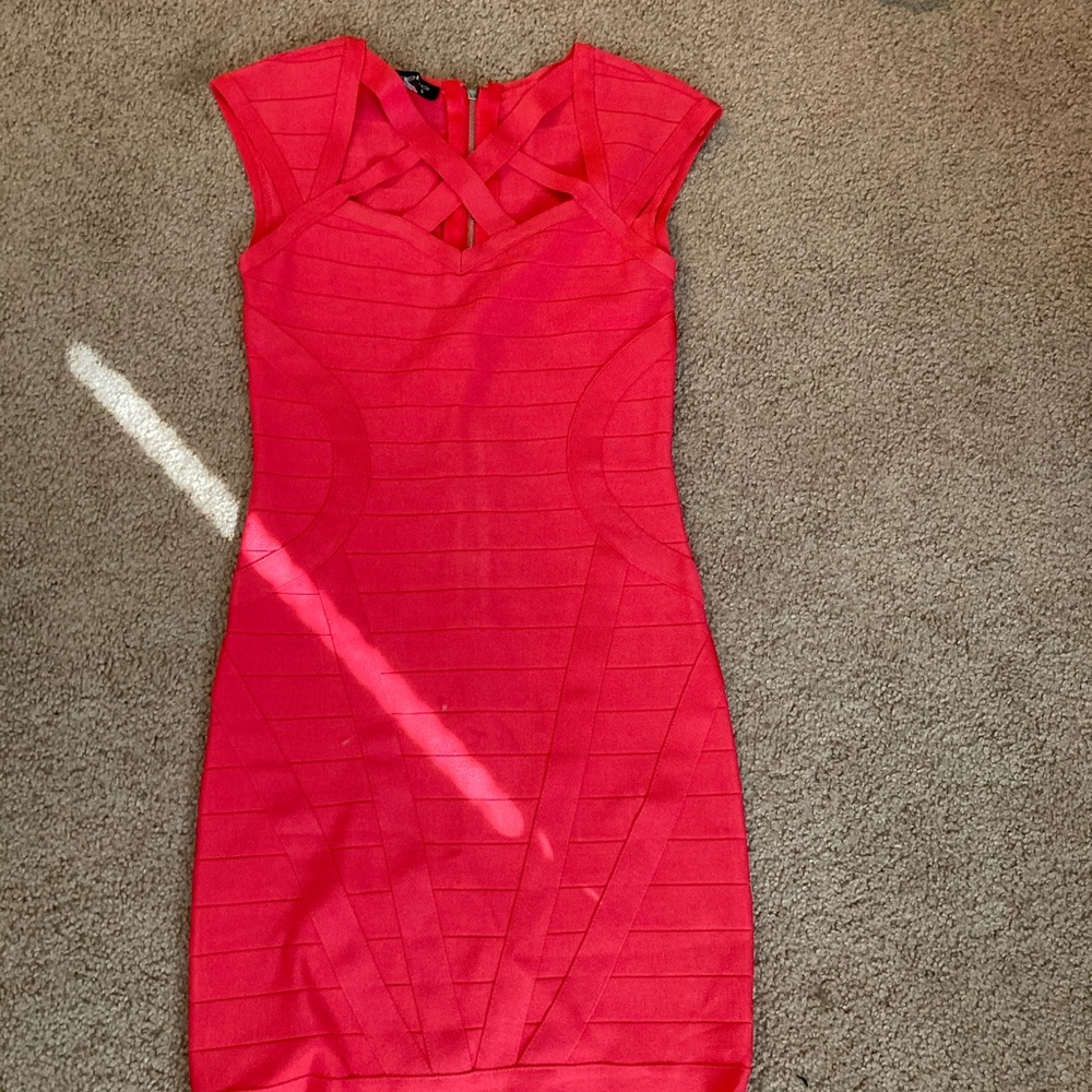 Bebe dress pink bodycon